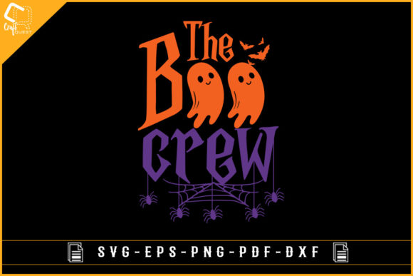 Boo Crew Graphic for Halloween Crafts