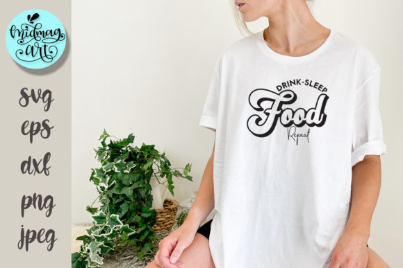 Drink Sleep Food Repeat Svg: A Graphic for Crafting