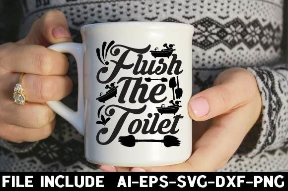 Flush the Toilet Graphics for Crafts