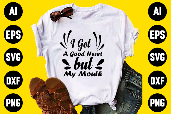 Good Heart Funny Svg Design