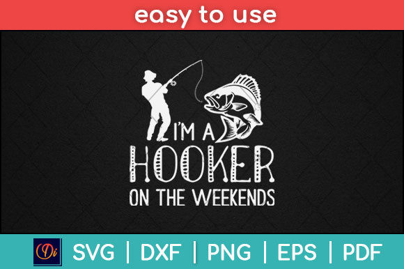Hooker on the Weekend Graphics for Print Templates