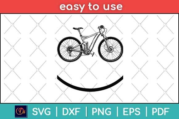 Smiley Cycling Funny Svg Cutting File for Branding and Marketing